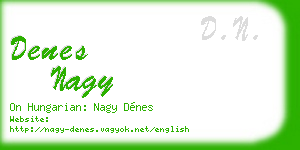 denes nagy business card